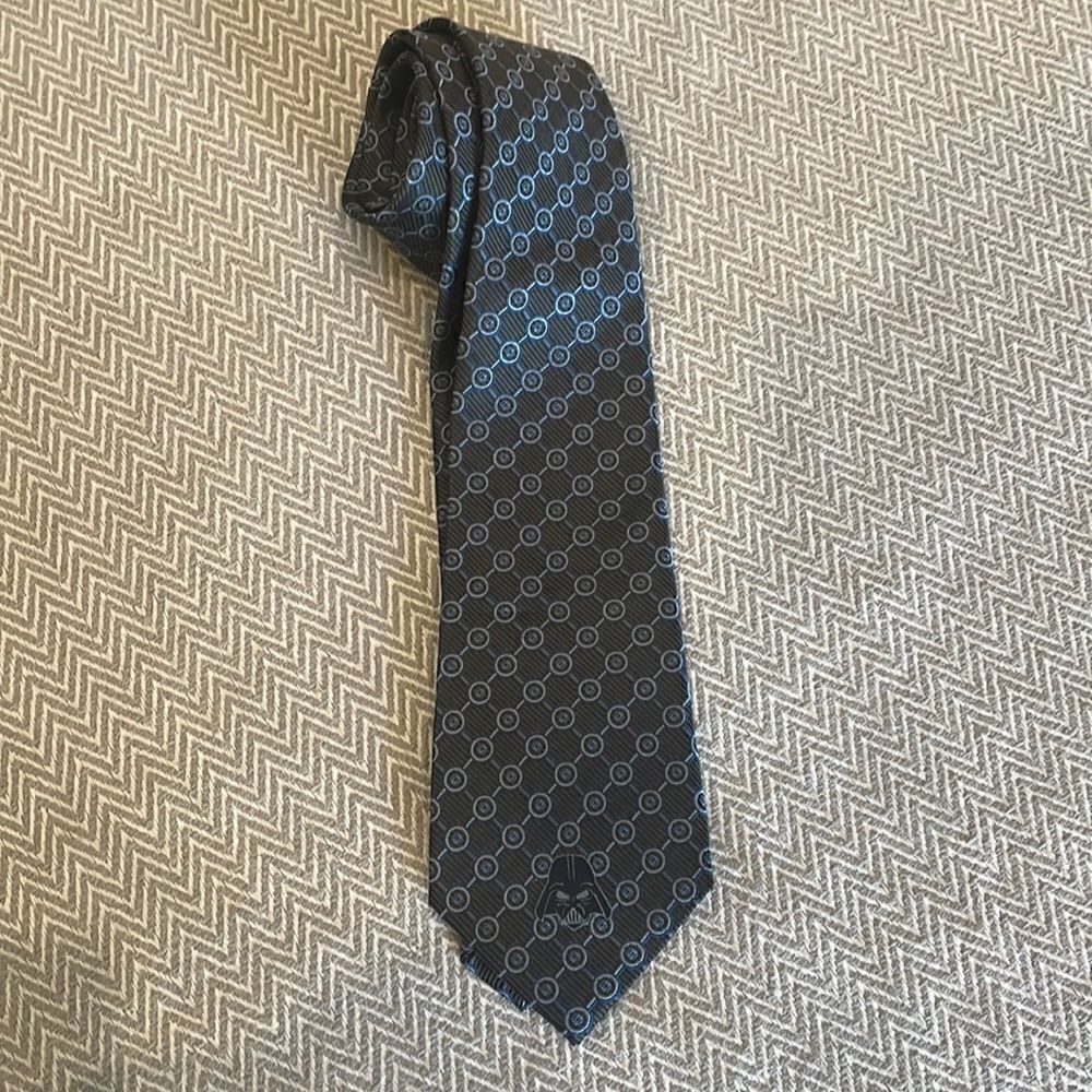 Disney Parks Authentic Original Star Wars Darth Vader Mens Tie